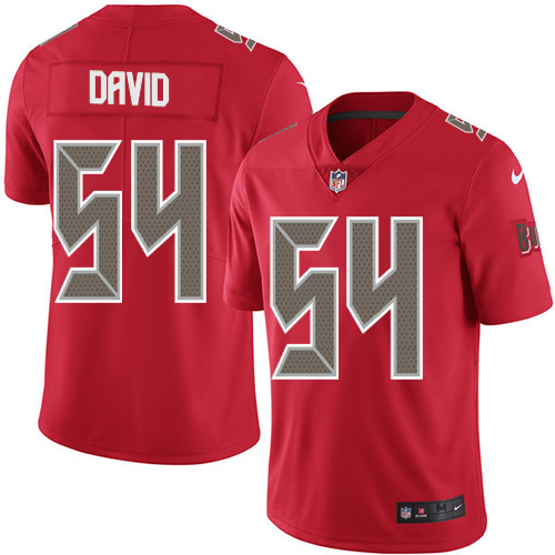 Nike Buccaneers #54 Lavonte David Red Youth Stitched NFL Limited Rush Jersey